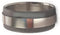 Brushed and Sandblasted 8mm Comfort-Fit Titanium Wedding Band, Size 8.5