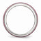 Edward Mirell Titanium Triple Groove Pink Anodized 6mm Wedding Band