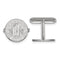 Rhodium-Plated Sterling Silver, Pittsburg State University Crest, Cuff Links, 15MM