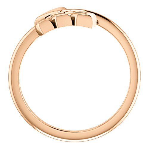Bypass Arrow Ring, 14k Rose Gold, Size 5.5