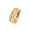 Diamond with Leaves Ring, 10k Yellow Gold, 12k Green and Rose Gold Black Hills Gold Motif (.5 Ctw)