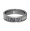Deer Antler 6mm Comfort-Fit Brushed Titanium Wedding Band