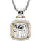 62-Stone Diamond Square Pendant Necklace, 14k Yellow Gold and Sterling Silver, 18" (1/3 Ctw)