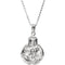Mom's Prayer for Daughters 'God's Embrace of Love' Rhodium-Plate Sterling Necklace, 18"