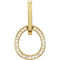 14k Yellow Gold .25 Cttw. Diamond Pendant