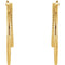 Oval Hoop Earrings, 14k Yellow Gold