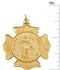 14k Yellow Gold St. Florian Protect Us Firefighters Medal