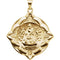 The Men's Jewelry Store (Unisex Jewelry) 14k Yellow Gold Caridad del Cobre Medal (31x31 MM)