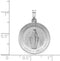 Rhodium-Plated 14k White Gold Miraculous Medal (28X19MM)