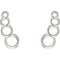 Platinum Geometric Ear Climbers