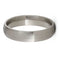 Brushed Titanium 5mm Comfort-Fit Dome Wedding Band