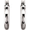 Tube Hoop Earrings, 14k White Gold