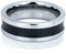 The Men's Jewelry Store (Unisex Jewelry) 7mm Comfort Fit Tungsten Black Carbon Inlay Band, Size 6