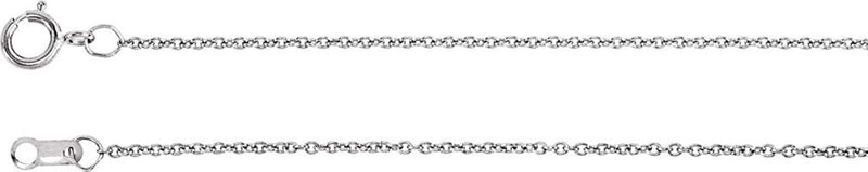 Diamond Heart Vintage Style Sterling Silver Necklace, 18" (.005 Ct, H+ Color, I2 Clarity)