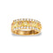 Diamond with Leaves Ring, 10k Yellow Gold, 12k Green and Rose Gold Black Hills Gold Motif (.5 Ctw)