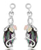 Mystic Fire Topaz Marquise Earrings, Sterling Silver, 12k Green and Rose Gold Black Hills Gold Motif