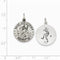 Sterling Silver St. Christopher Baseball Medal (23X20MM)