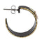 Black Hoop Earrings, 10k Yellow Gold, 12k Rose and Green Gold Black Hills Gold