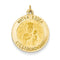 14k Yellow Gold Matka Boska Medal Charm (25X19MM)