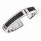 Men's Cable Boulevard Collection Gray Titanium and Stainless Steel 14mm Cable Flexible Cuff Bangle Bracelet,