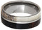 Deer Antler, Ironwood 8mm Comfort-Fit Titanium Band, Size 11