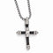 Edward Mirell Titanium Cable Cross Pendant Necklace, 20"