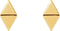 Geometric Triangle Stud Earrings, 14k Yellow Gold