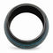 Rain Collection Black Ti Anodized Teal 16mm Domed Band