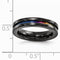 Radiance Collection Black and Rainbow Anodized Titanium 4mm Band
