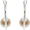 Freshwater Cultured Pearl Hoop Earrings, Sterling Silver (7.5-8mm)
