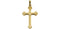 Botonee Bead Finish Cross 14k Yellow Gold Pendant