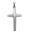 Contemporary Cross 14k White Gold Pendant