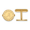 Gold-Plated Sterling Silver University Of Alabama Round Cuff Links, 16MM