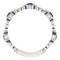 Platinum Blue Sapphire and Diamond Vintage-Style Ring (0.03 Ctw, G-H Color, SI1-SI2 Clarity)
