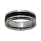 Deer Antler, Ironwood 7mm Comfort-Fit Titanium Wedding Band, Size 9