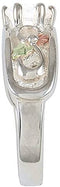 The Men's Jewelry Store (for HER) CZ Cut-Out Infinity Band, 12k Green and Rose Gold Black Hills Gold Motif