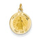 14k Yellow Gold Infant Of Prague Medal Charm (17X12MM)