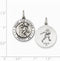 Sterling Silver St. Christopher Football Medal (23X20MM)