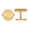 Gold-Plated Sterling Silver MLB Oakland Athletics Round Cuff Links, 15MM
