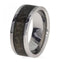 Custom Deer Antler Inlay 8mm Comfort Fit Titanium Band