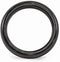 Edward Mirell Black Titanium Grooved Multi-Colored Anodized 6mm Wedding Band, Size 12