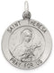 Sterling Silver St. Theresa Medal (25X20MM)