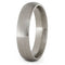 Brushed Titanium 5mm Comfort-Fit Dome Wedding Band