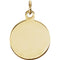14k Yellow Gold Round Immaculate Conception Medal (15 MM)