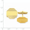 14k Yellow Gold Octagon Cuff Links, 20MM