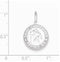 Sterling Silver Saint Christopher Medal Pendant (23X15 MM)