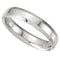 Beveled Edge 4mm Comfort Fit 14k White Gold Band