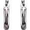 Tube Hoop Earrings, 14k White Gold (15mm)