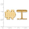 Gold-Plated Sterling Silver University Of Notre Dame Cuff Links, 15X15MM