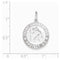 Sterling Silver Saint Christopher Medal Charm Pendant (27X20 MM)